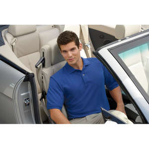 Izod Mens Short Sleeve Silk Wash Pique - Dark/Color