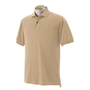 Izod Mens Short Sleeve Silk Wash Pique - Dark/Color Khaki, Golden