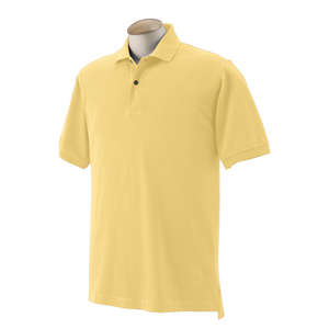 Izod Mens Short Sleeve Silk Wash Pique - Dark/Color Yellow, Sunburst