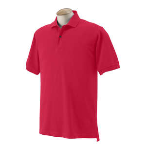 Izod Mens Short Sleeve Silk Wash Pique - Dark/Color Red, Real