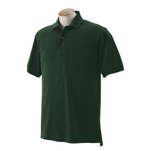 Izod Mens Short Sleeve Silk Wash Pique - Dark/Color Green, Deep Ivy