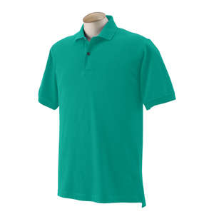 Izod Mens Short Sleeve Silk Wash Pique - Dark/Color Jade Vine