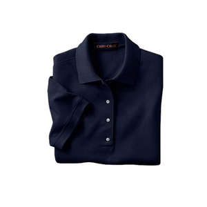 Jerzees Womens Pima Cotton Baby Pique Double Mesh Polo - Dark/All Blue, Navy