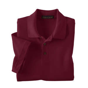 Jerzees Cross Creek Mens Pima Cotton Baby Pique Double Mesh Polo - Dark/All 