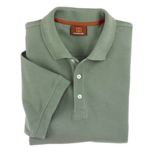 Harriton Mens Short Sleeve Pique Polo - Dark/Color (6.5 oz) Dill