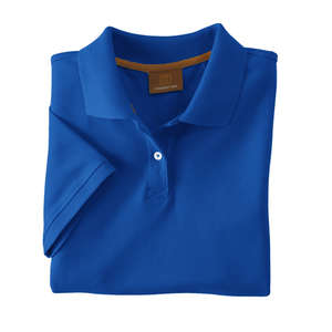 Harriton Womens Short Sleeve Pique Polo - Dark/Color (6.5 oz) Blue, True Royal