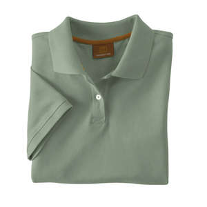 Harriton Womens Short Sleeve Pique Polo - Dark/Color (6.5 oz) Dill