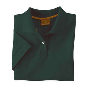 Harriton Womens Short Sleeve Pique Polo - Dark/Color (6.5 oz) Green, Hunter