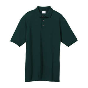 Anvil Cotton Pique Sport Shirt - Dark/Color Green, Ivy