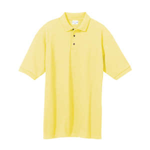 Anvil Cotton Pique Sport Shirt - Dark/Color Yellow, Haze