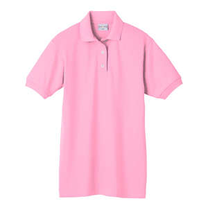 Anvil Womens Cotton Pique Sport Shirt - Dark/Color Pink, Charity