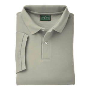 Outer Banks Mens Cotton Pique Polo - Dark/All Putty