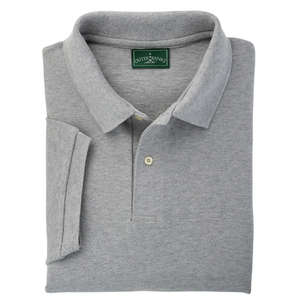 Outer Banks Mens Cotton Pique Polo - Dark/All Gray, Sport