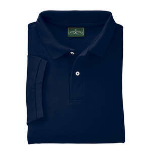 Outer Banks Mens Cotton Pique Polo - Dark/All Blue, Navy