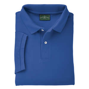 Outer Banks Mens Cotton Pique Polo - Dark/All Blue, Bright Royal