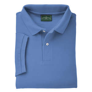 Outer Banks Mens Cotton Pique Polo - Dark/All Blue, Bimini