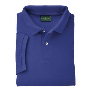 Outer Banks Mens Cotton Pique Polo - Dark/All Purple