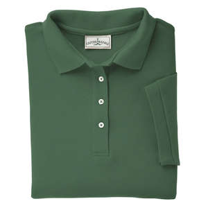 Outer Banks Womens Cotton Pique Polo - Dark/All Green, Pine