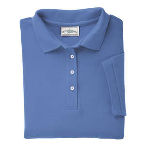 Outer Banks Womens Cotton Pique Polo - Dark/All Blue, Bimini