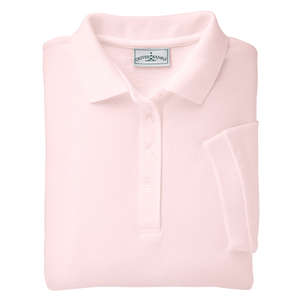 Outer Banks Womens Cotton Pique Polo - Dark/All Pink, Shell
