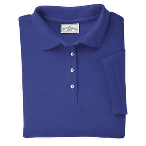 Outer Banks Womens Cotton Pique Polo - Dark/All Purple