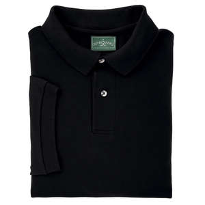 Outer Banks Cotton Pique Polo - Dark/All Black