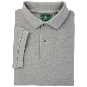 Outer Banks Cotton Pique Polo - Dark/All Gray, Sport