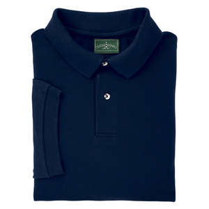 Outer Banks Cotton Pique Polo - Dark/All Blue, Navy