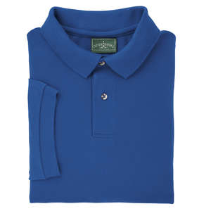 Outer Banks Cotton Pique Polo - Dark/All Blue, Bright Royal