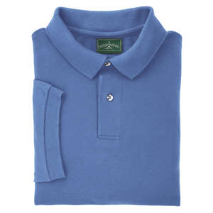 Outer Banks Cotton Pique Polo - Dark/All Blue, Bimini