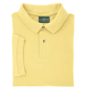 Outer Banks Cotton Pique Polo - Dark/All Butter