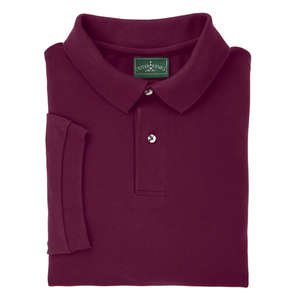 Outer Banks Cotton Pique Polo - Dark/All Wine