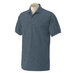 Gildan Cotton Pique Sport Shirt - Dark/Color Gray, Heathered Dark