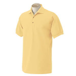 Gildan Cotton Pique Sport Shirt - Dark/Color Yellow, Haze