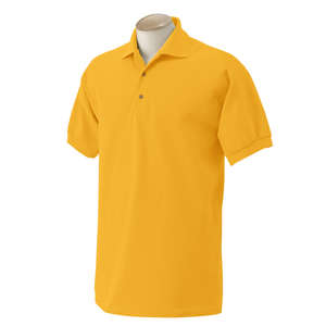 Gildan Cotton Pique Sport Shirt - Dark/Color Gold