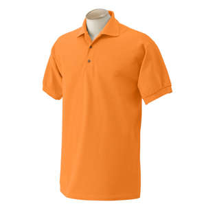 Gildan Cotton Pique Sport Shirt - Dark/Color Orange, Tangerine