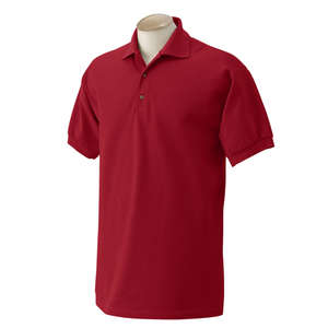 Gildan Cotton Pique Sport Shirt - Dark/Color Red, Cardinal