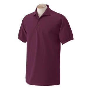 Gildan Cotton Pique Sport Shirt - Dark/Color Maroon