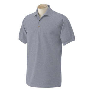 Gildan Cotton Pique Sport Shirt - Light/Heather Gray, Sport