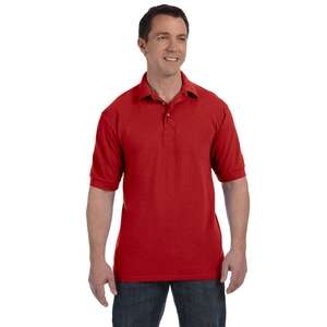 Custom Promotional Hanes Mens Cotton Pique Sport Shirt - Dark/Color