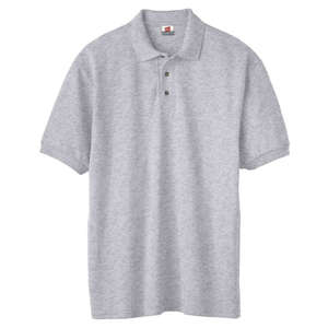 Custom Promotional Hanes Mens Cotton Pique Sport Shirt - Light/Heather