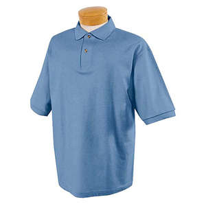 Jerzees Cotton Pique Sport Shirt - Dark/Color Blue, Light