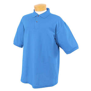 Jerzees Cotton Pique Sport Shirt - Dark/Color Blue, North Carolina