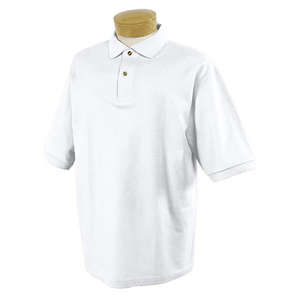 Custom Promotional Jerzees Cotton Pique Sport Shirt - White/Neutral