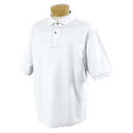 Promotional Golf & Polo Shirts - Jerzees Cotton Pique Sport Shirt - White/Neutral