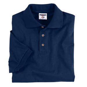Jerzees Cotton Jersey Sport Shirt - Dark/Color Blue, Navy