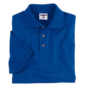 Jerzees Cotton Jersey Sport Shirt - Dark/Color Blue, Royal