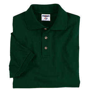 Jerzees Cotton Jersey Sport Shirt - Dark/Color Green, Forest