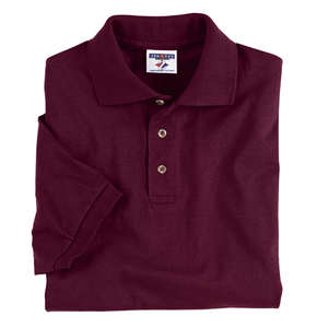 Jerzees Cotton Jersey Sport Shirt - Dark/Color Maroon