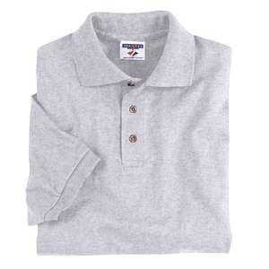 Jerzees Cotton Jersey Sport Shirt - Light/Heather Gray, Birch